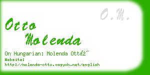 otto molenda business card